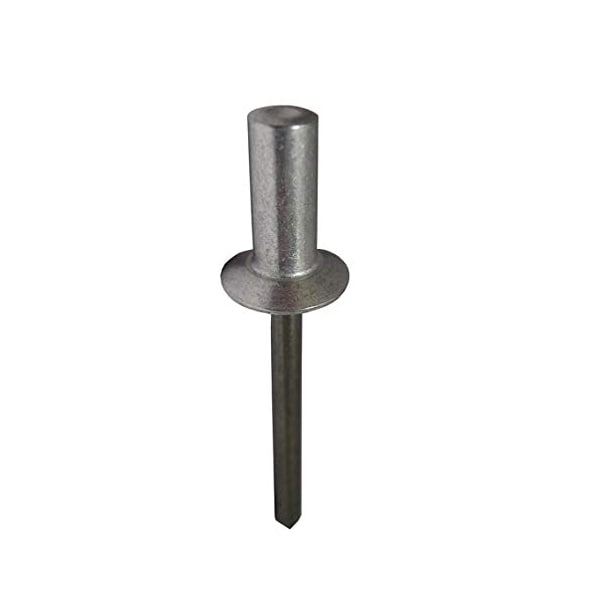 Blind Rivet, Countersunk Head, 0.125 in Dia., 0.297 in L, Aluminum Body, 1000 PK